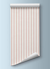 Papel de Parede Infantil - Listrado Fino Regular Rosa Doçura